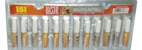151 SUPER GLUE - PACK OF 10 TUBES [BARGAIN PRICE] - **FREE UK POSTAGE**!